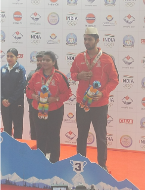 पेरिस ओलंपिक में शूटिंग स्पर्धा में कांस्य जीतने वाले स्वप्निल के हिस्से राष्ट्रीय खेलों में भी यही पदक आया