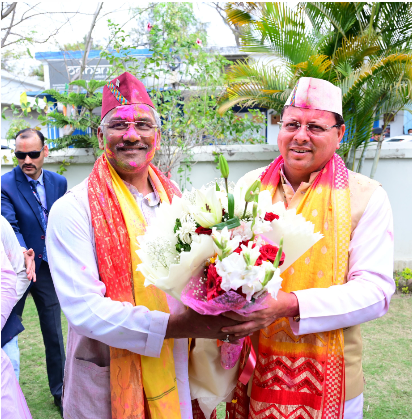 मुख्यमंत्री श्री पुष्कर सिंह धामी ने हरिद्वार सांसद श्री त्रिवेंद्र सिंह रावत को होली की शुभकामनाएं दीं।
